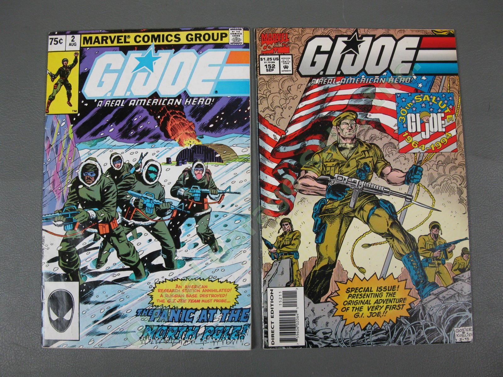 129 1982 GI Joe Cobra Marvel Comic Book Set Collection 2-152 26 27 93 KEYS NR 7