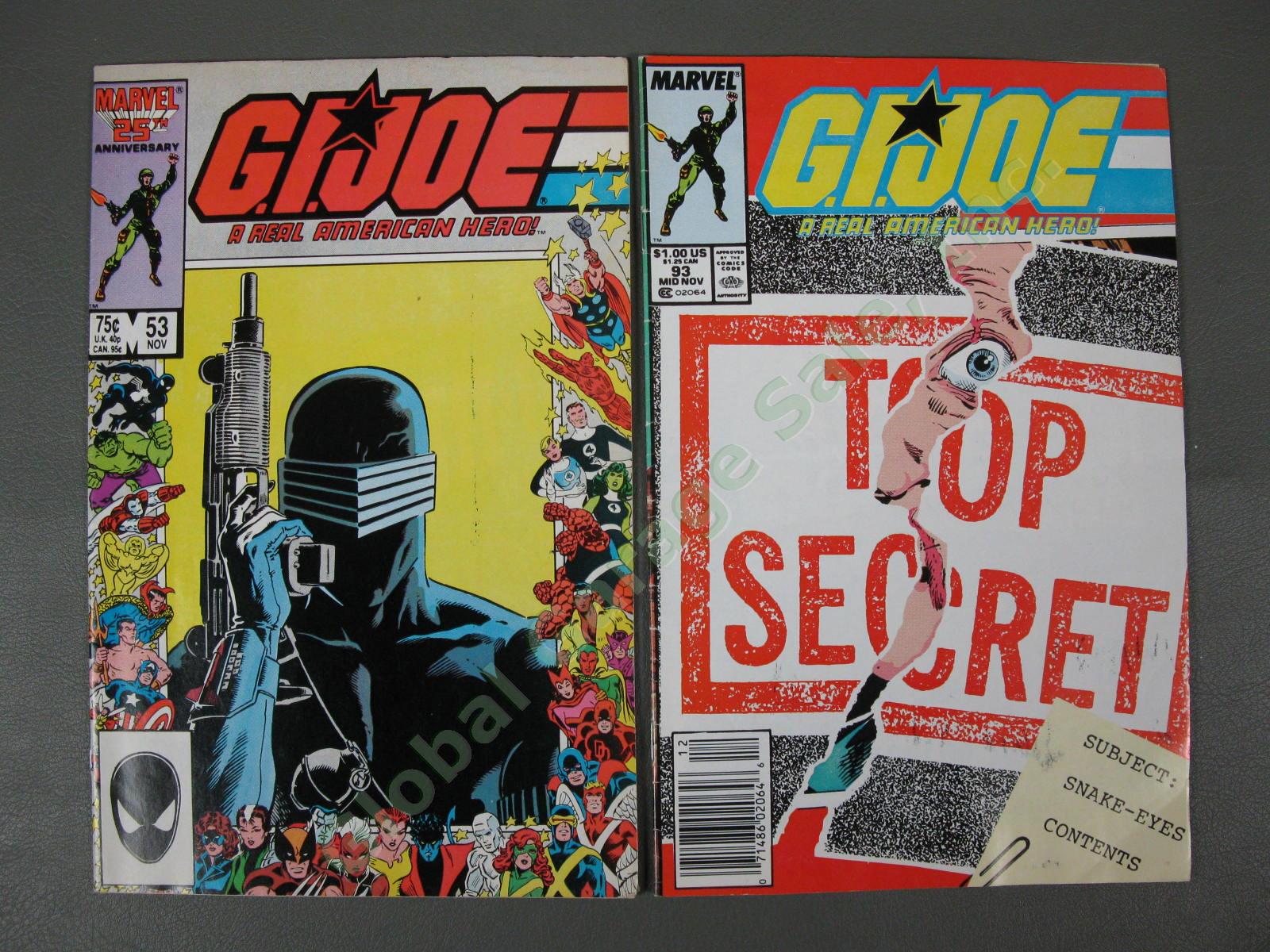 129 1982 GI Joe Cobra Marvel Comic Book Set Collection 2-152 26 27 93 KEYS NR 9