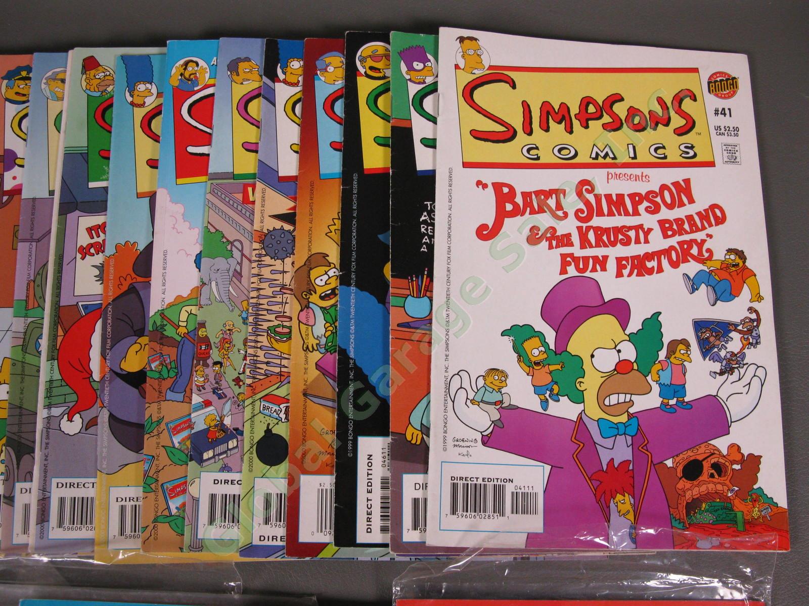 38 BONGO Bart Simpsons Futurama 1 Poochie Comic Stories Book Collection Nice Run 1