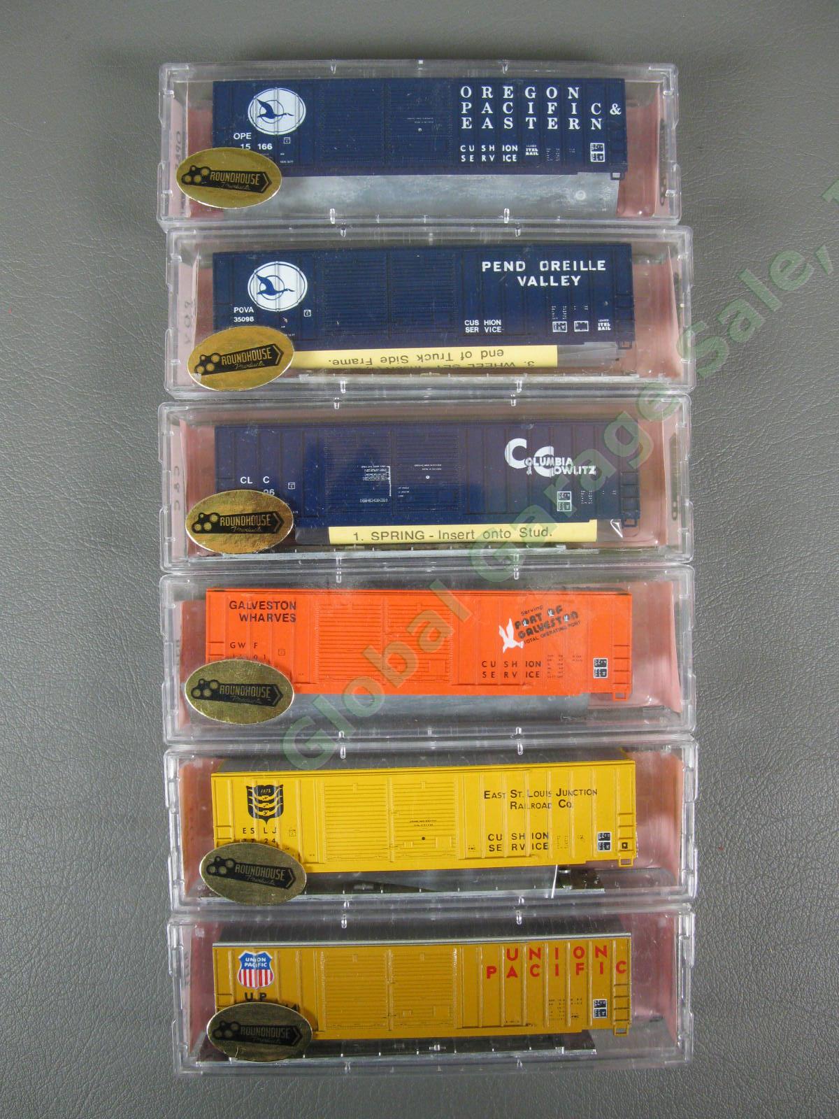 N Postage Stamp Micro Train Boxcar Kit Set Container LOT Flat Car Semi Truck NR 1