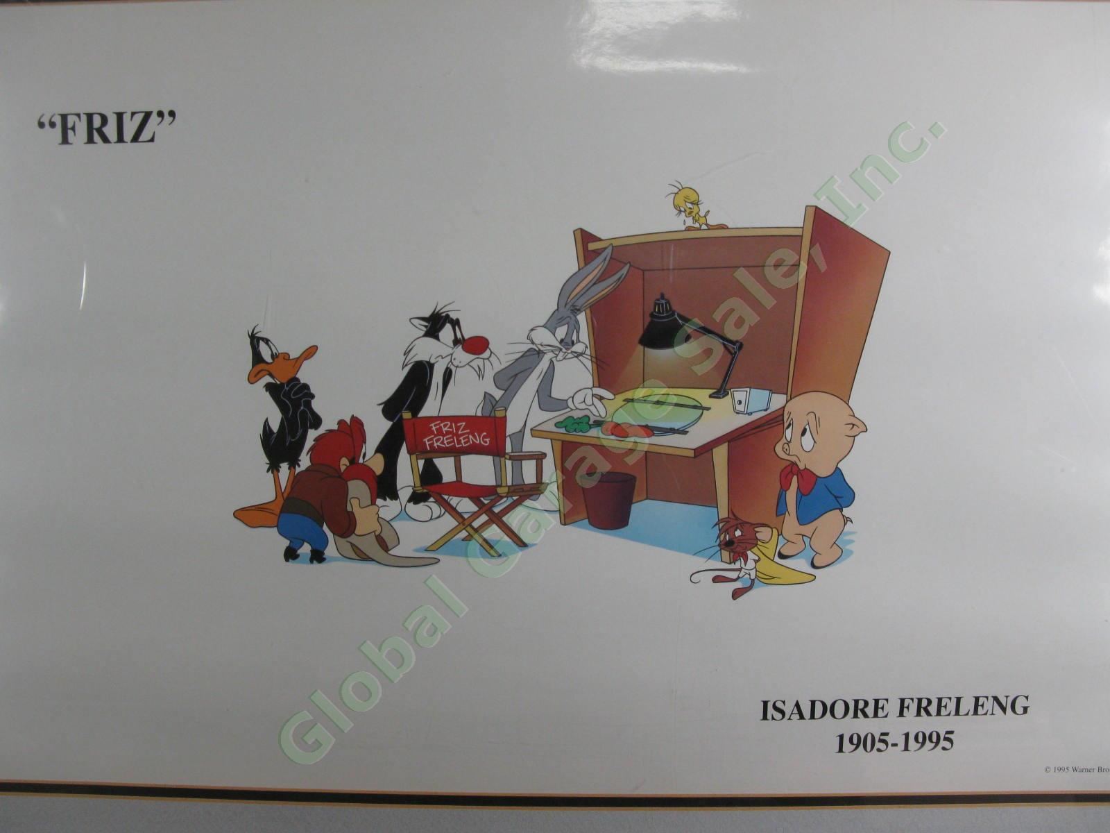 Isadore Friz Freleng 31" x 22" Framed 1995 Tribute Warner Bros WB Looney Tunes 1