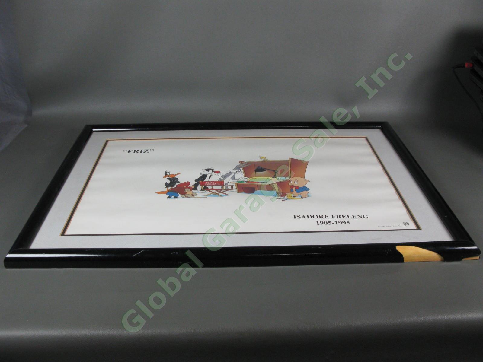 Isadore Friz Freleng 31" x 22" Framed 1995 Tribute Warner Bros WB Looney Tunes 3