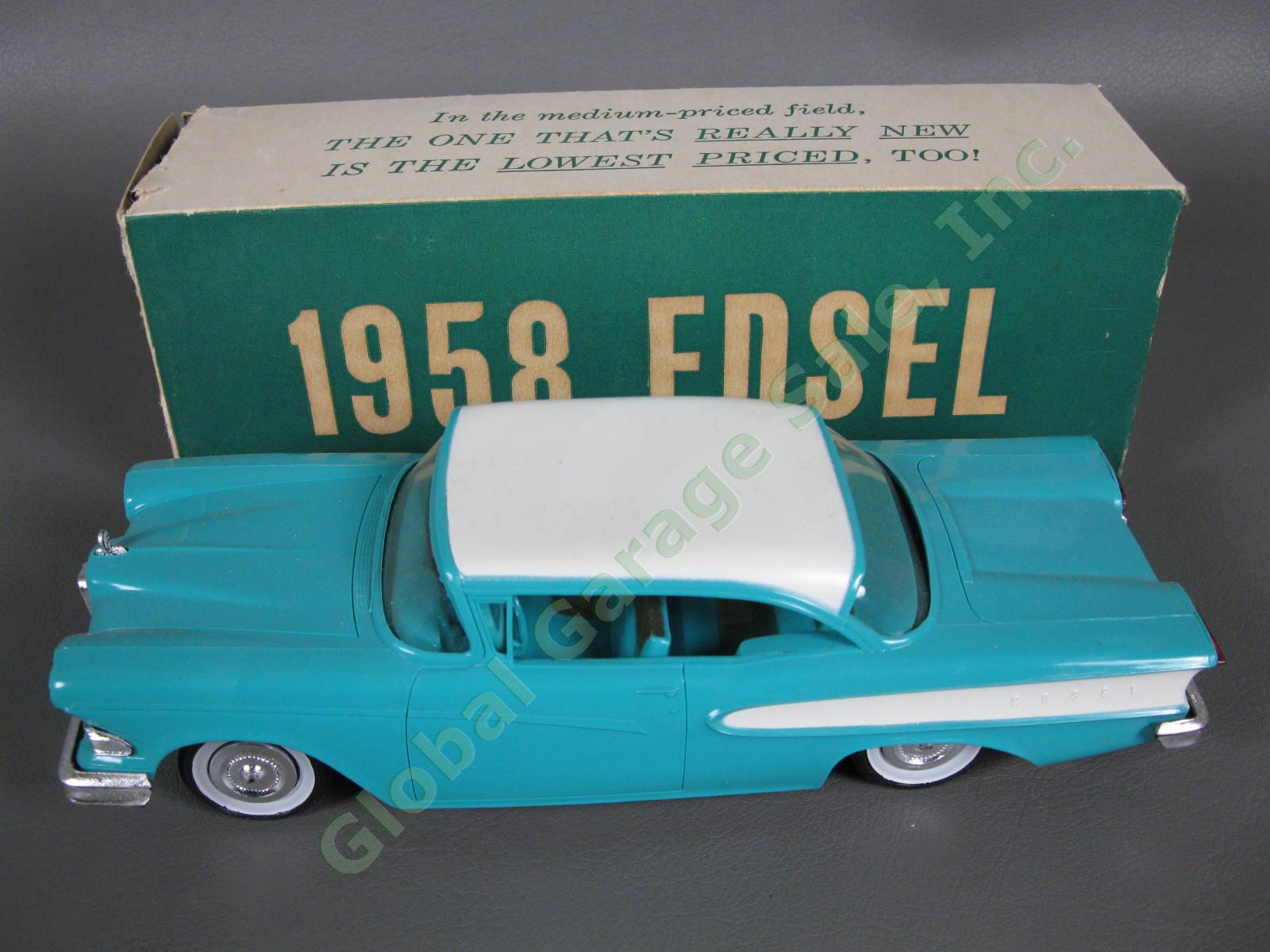 NEW Original 1958 Ford Edsel Corsair Dealer Promo Friction Model Car 2DR Hardtop