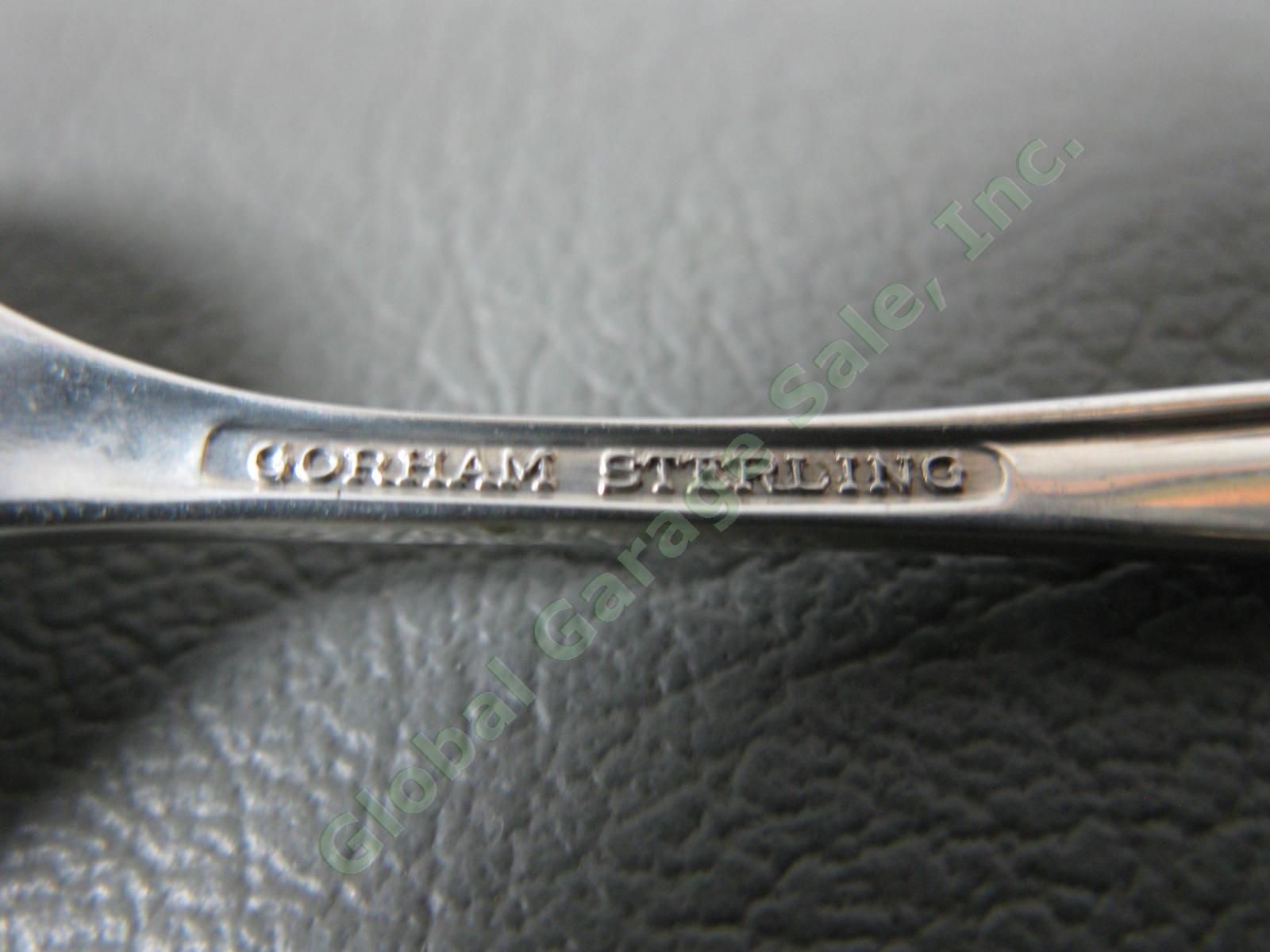 12 Antique Sterling Silver Gorham Firelight Demitasse Coffee Spoon Set 142 Grams 3