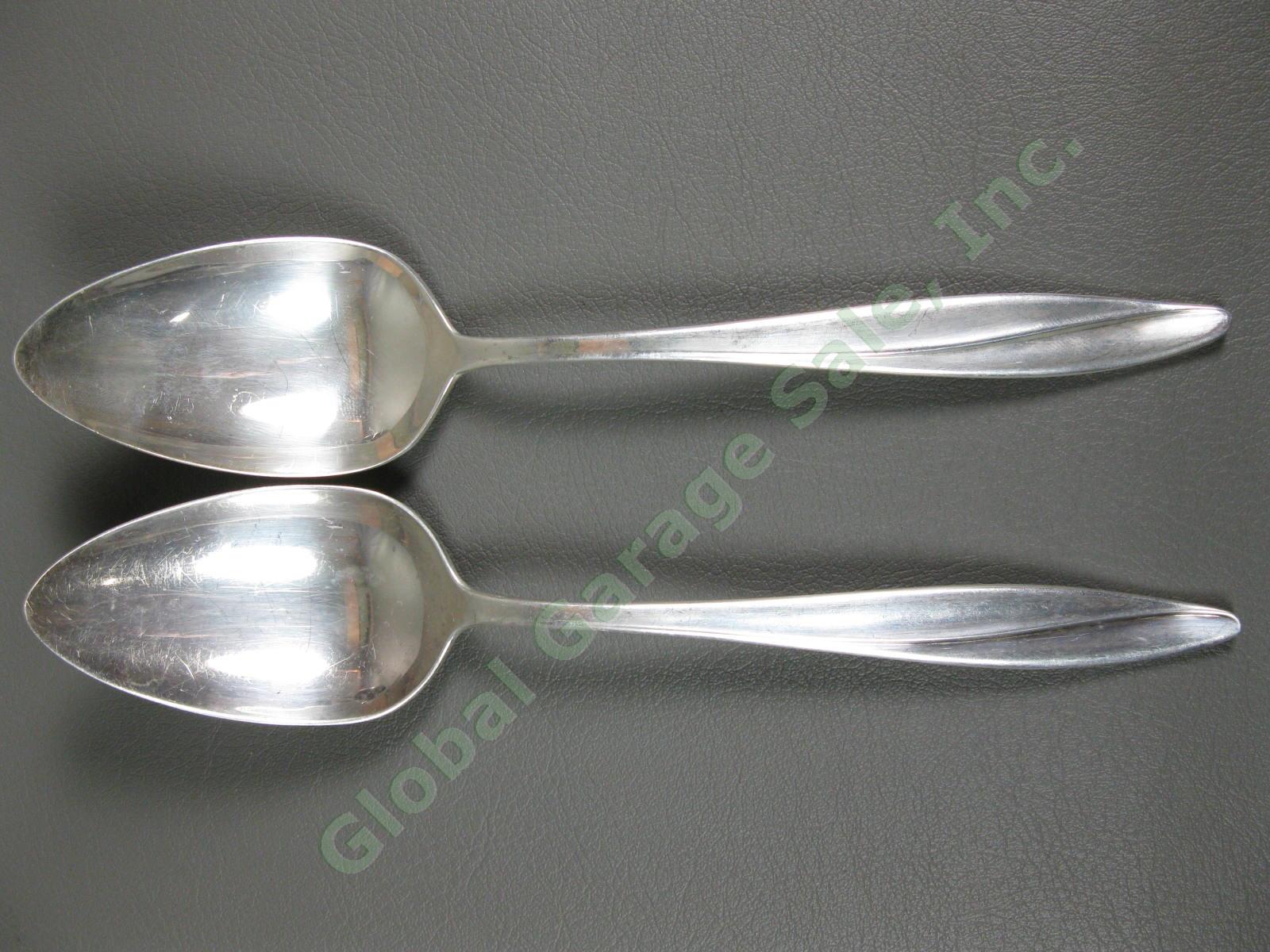 2 VTG Gorham Firelight Sterling Silver 8 5/8" Serving Spoon Set 135 Grams 925 NR