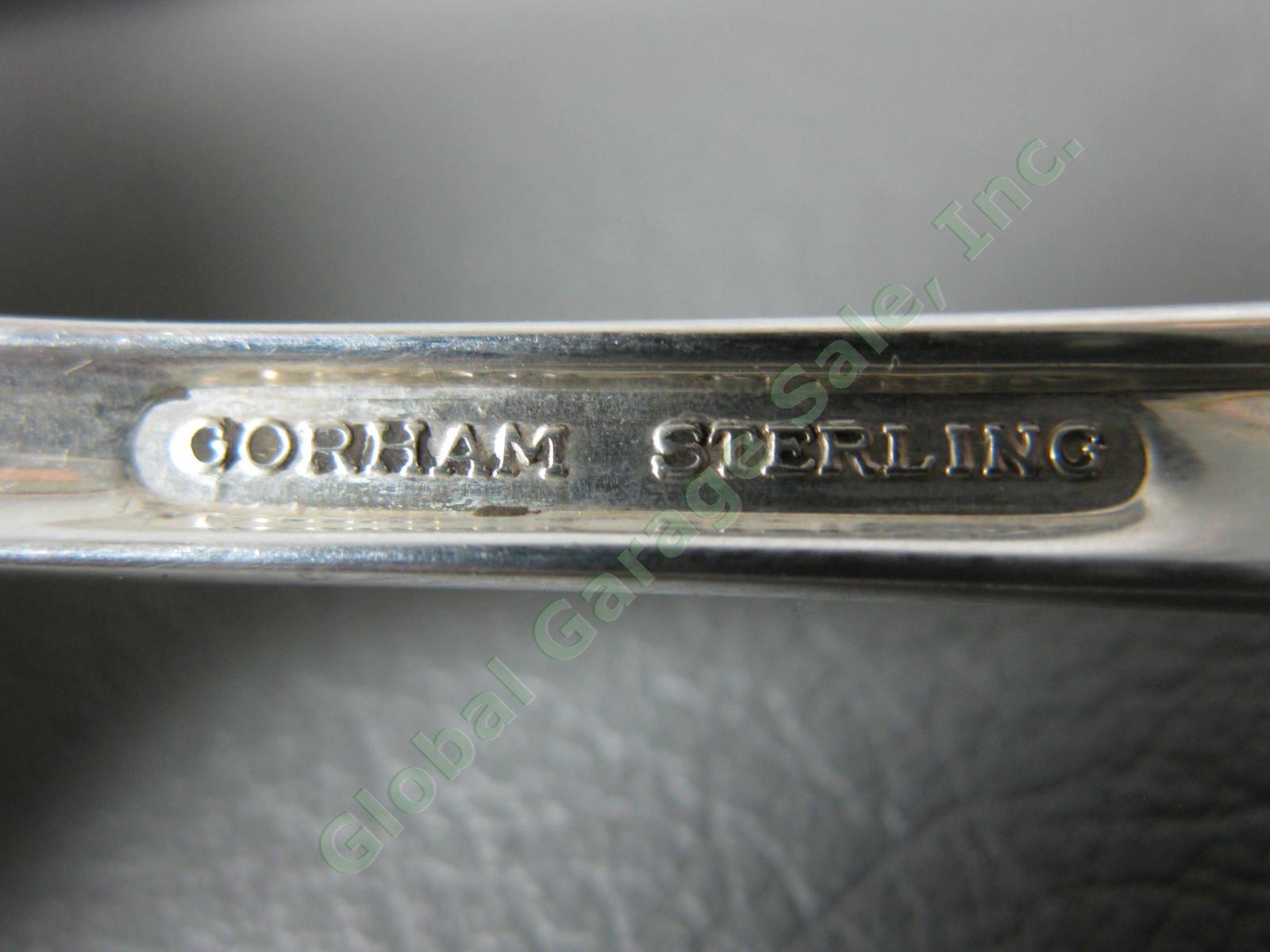 2 VTG Gorham Firelight Sterling Silver 8 5/8" Serving Spoon Set 135 Grams 925 NR 2
