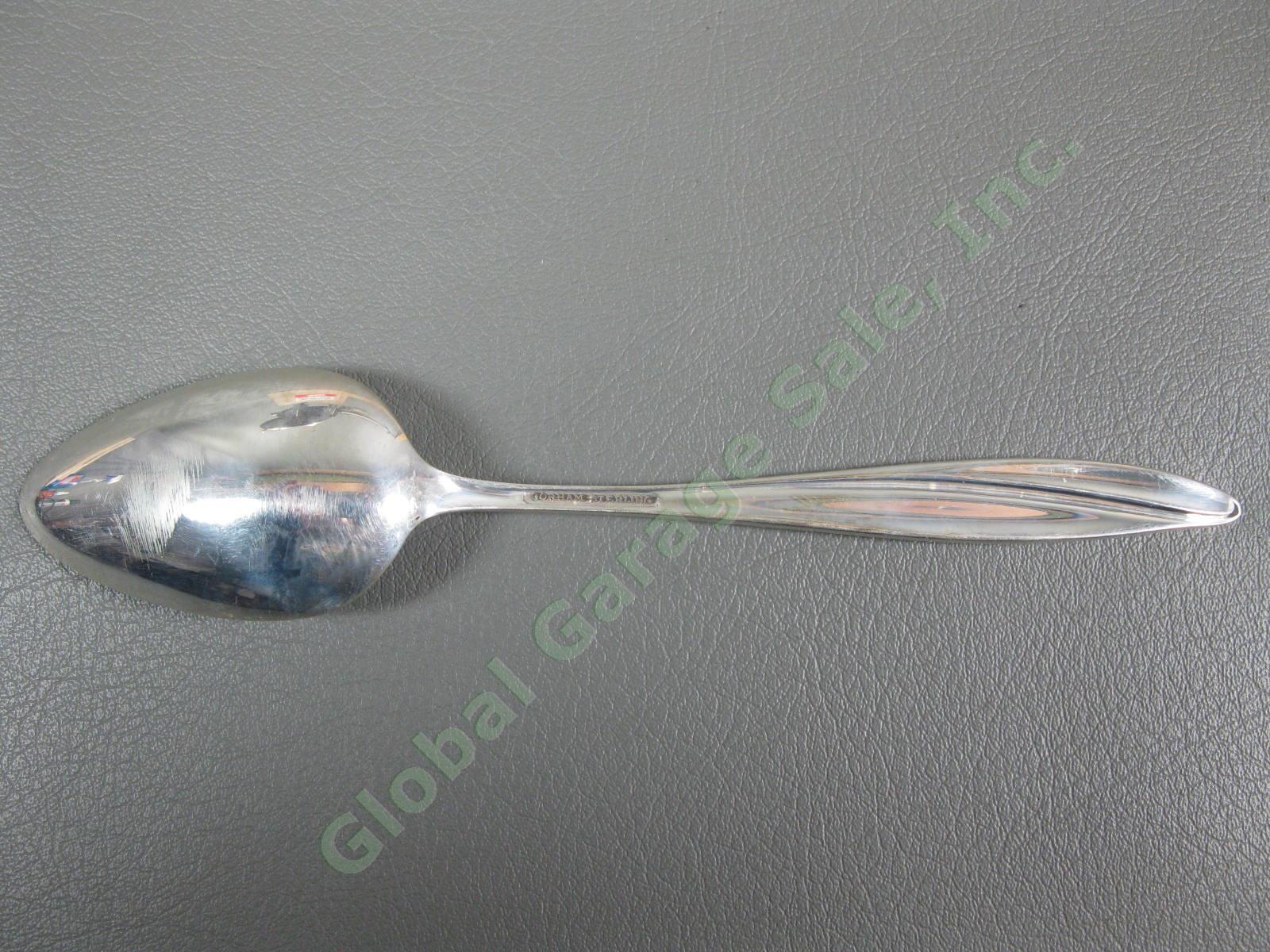 6 Gorham Firelight Sterling Silver 7 1/8" Desert Oval Soup Spoon Set 279g Grams 2