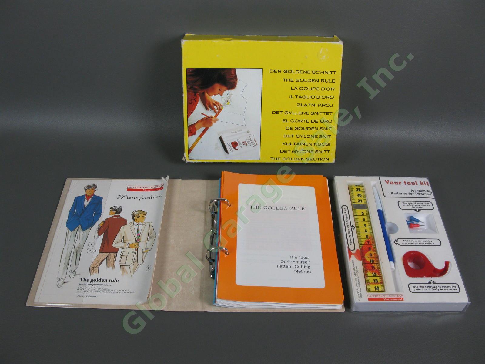 Lutterloh System The Golden Rule DIY Sewing Pattern Making Cutting Kit Germany
