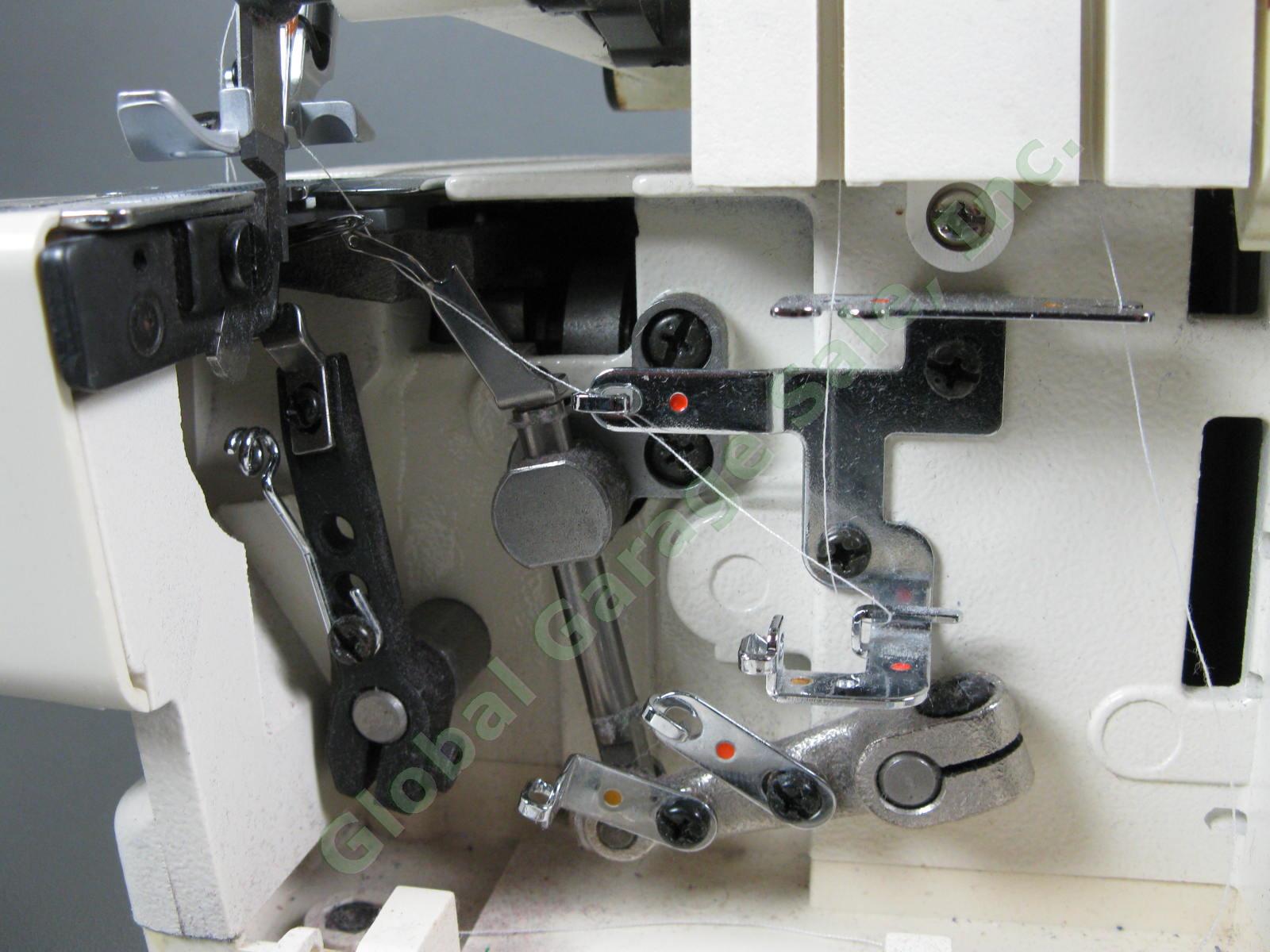 Singer Ultralock 14U32A Serger Sewing Machine Tested Runs Great Pedal Power Cord 4