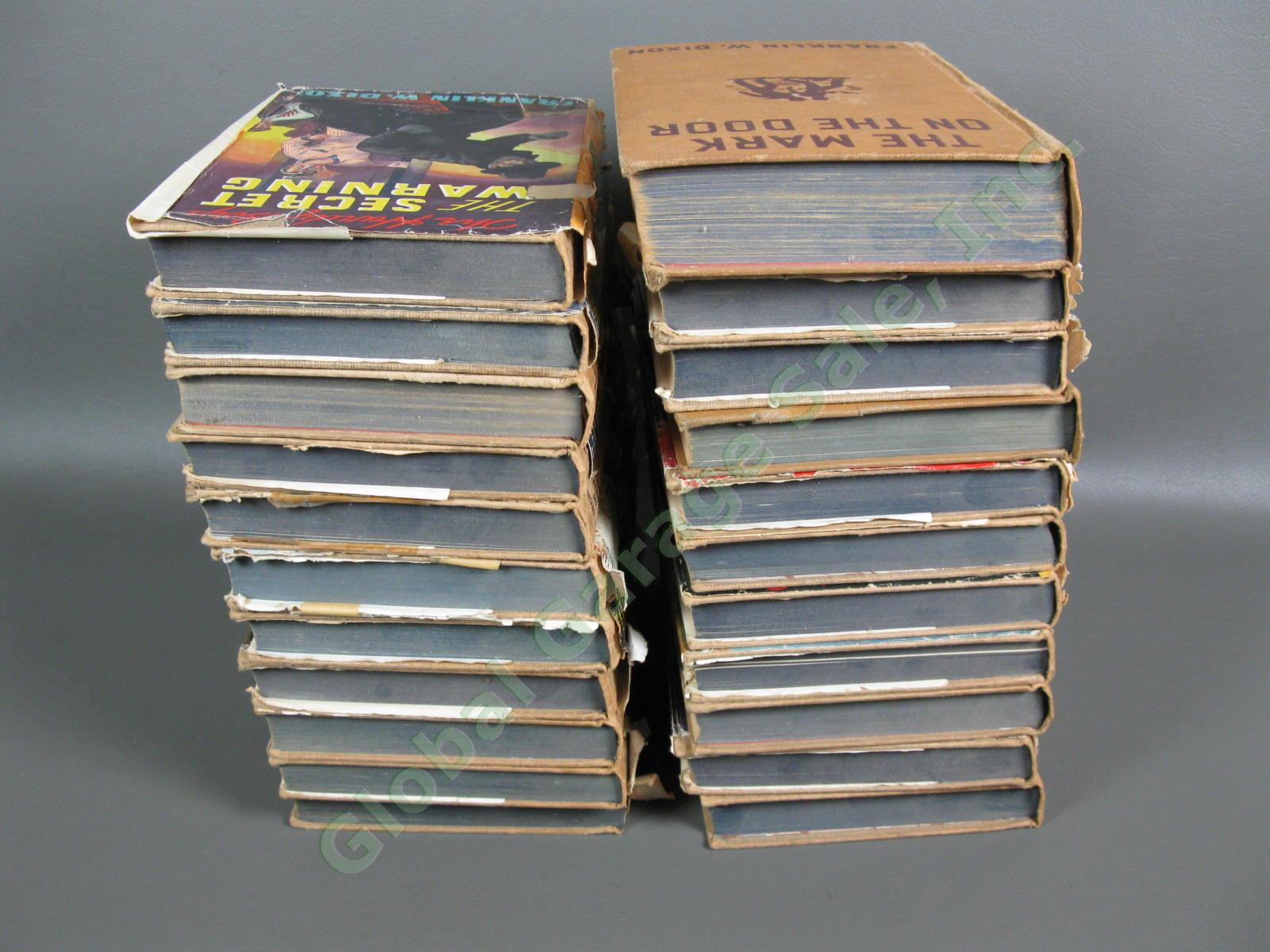 22 VINTAGE Hardy Boys Mystery Brown Hardcover Book Collection Set 1931-1960s LOT 5