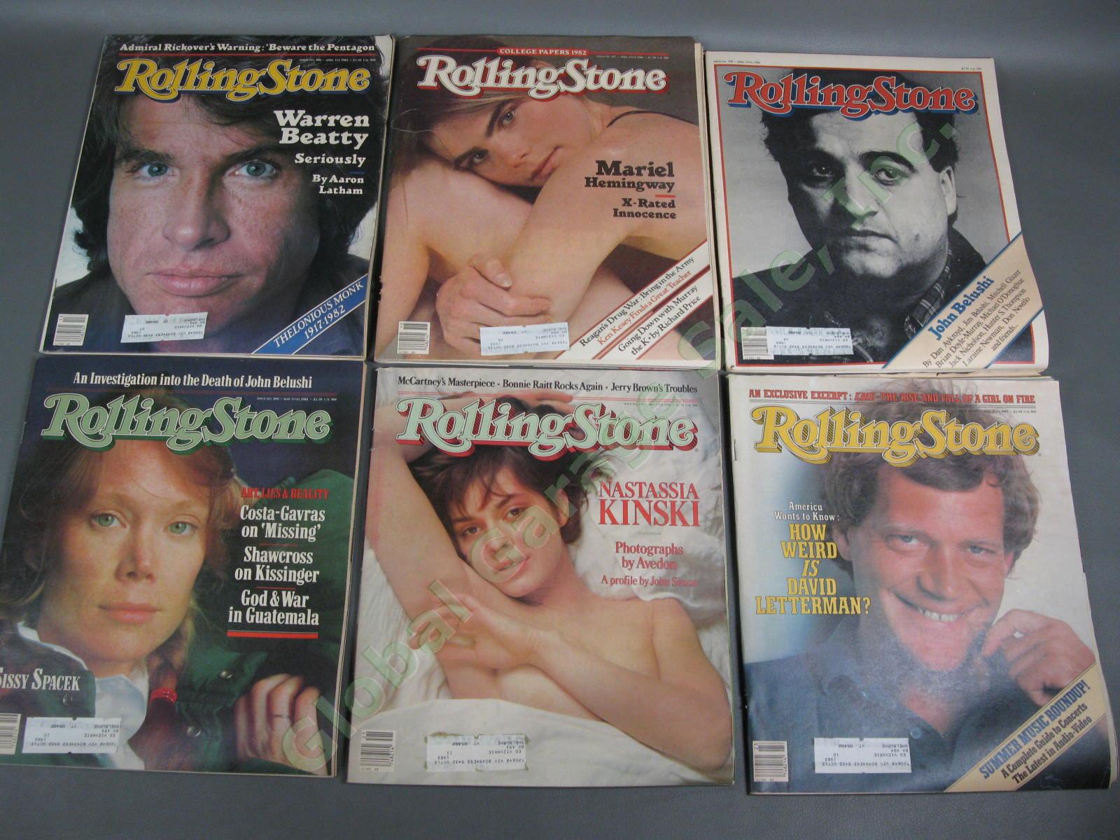 25 COMPLETE VINTAGE 1982 Rolling Stone Magazine Collection Set LOT Full Year Run 1