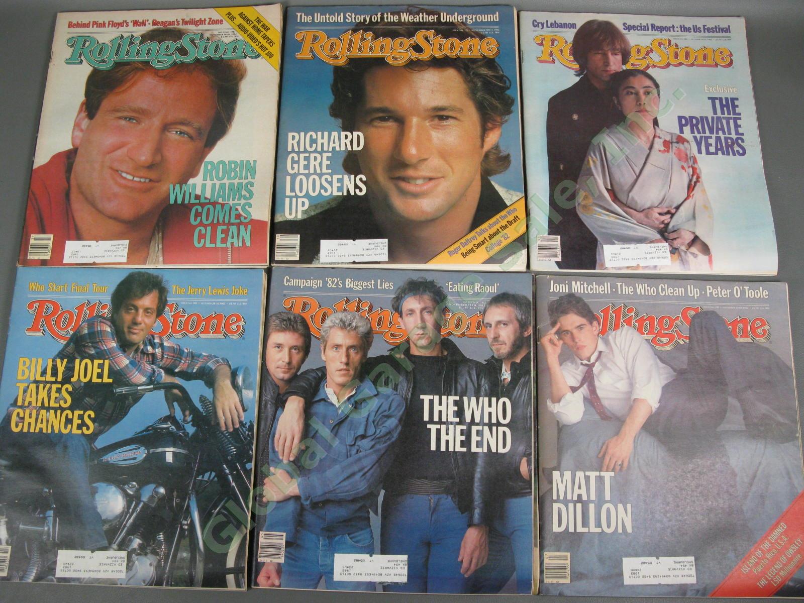 25 COMPLETE VINTAGE 1982 Rolling Stone Magazine Collection Set LOT Full Year Run 3