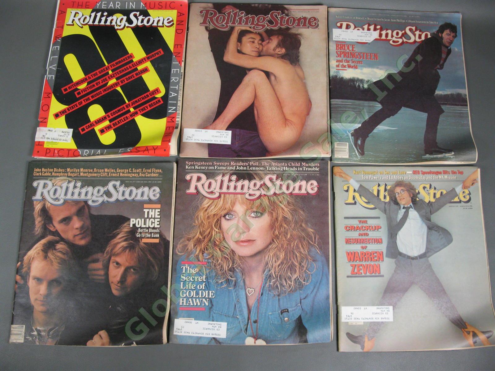 COMPLETE VINTAGE Full Year Run 1981 Rolling Stone Magazine Collection Lot Set NR 2