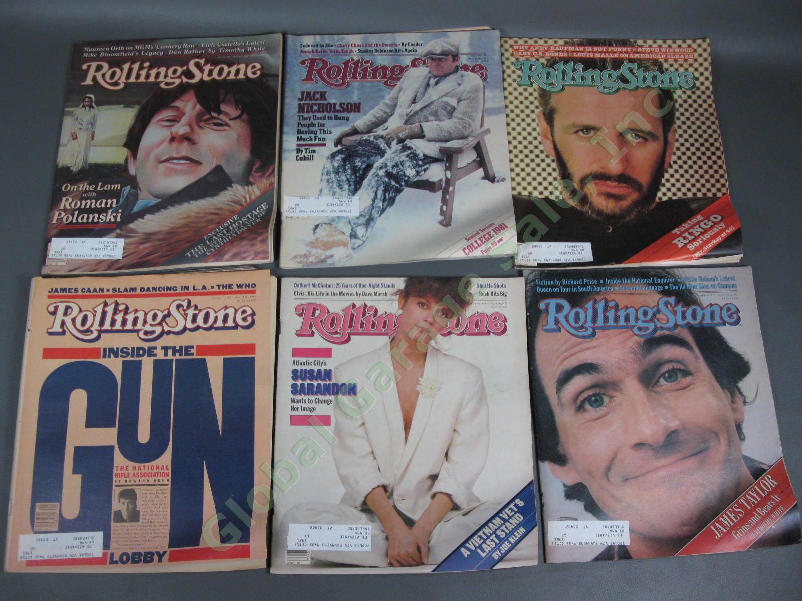 COMPLETE VINTAGE Full Year Run 1981 Rolling Stone Magazine Collection Lot Set NR 3