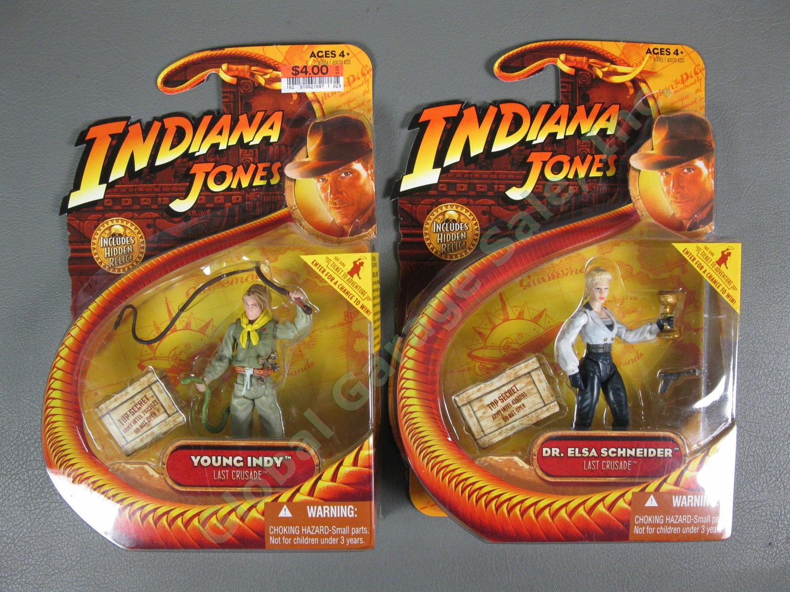 6 MOC 2008 Indiana Jones Last Crusade Figure LOT Young Indy Dr Vogel Elsa SET NR 5