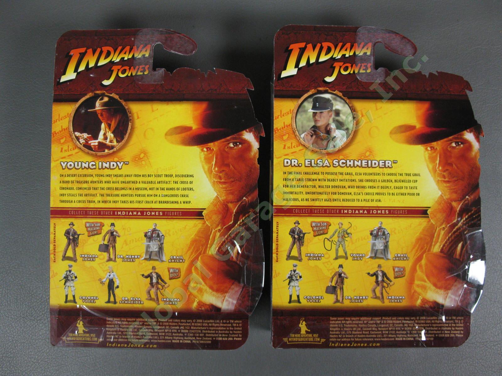 6 MOC 2008 Indiana Jones Last Crusade Figure LOT Young Indy Dr Vogel Elsa SET NR 6