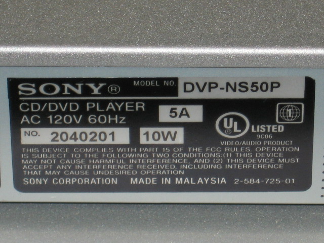Sony DVP NS50P DVD Player STR-K700 Audio/Video Receiver 9