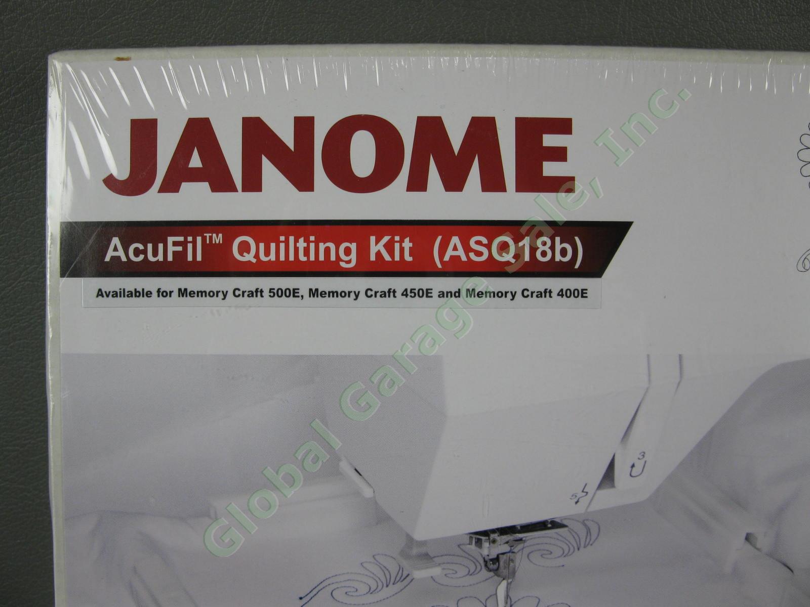 New Janome AcuFil Quilting Kit ASQ18b 864402008 Memory Craft MC400E 450E 500E 1