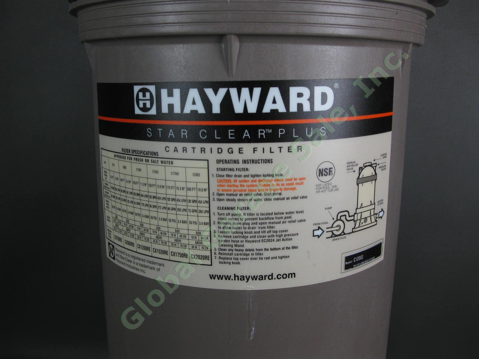 Hayward Star Clear Plus C12002 Pool Filter Cartridge 120 Sq Ft COMPLETE System 1