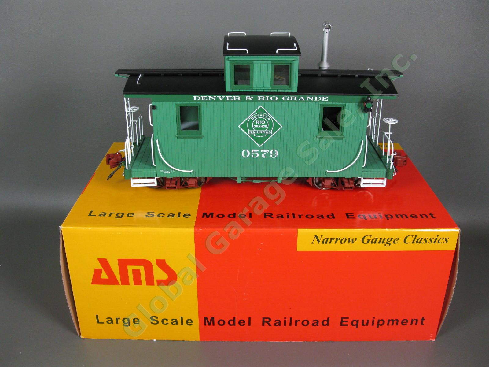 RARE Accucraft AMS AM33-016 Green Denver Rio Grande Short Caboose D&RG #0579 NEW