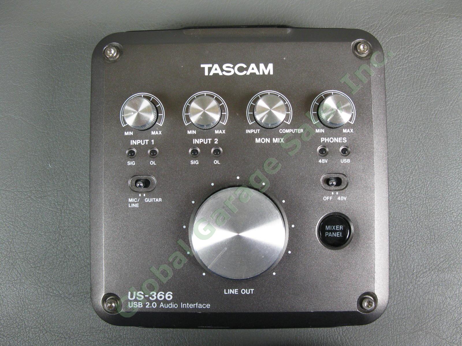 TASCAM TEAC US-366 USB 2.0 Audio Interface 4/6 In Out DSP Digital Mixer Effects 3