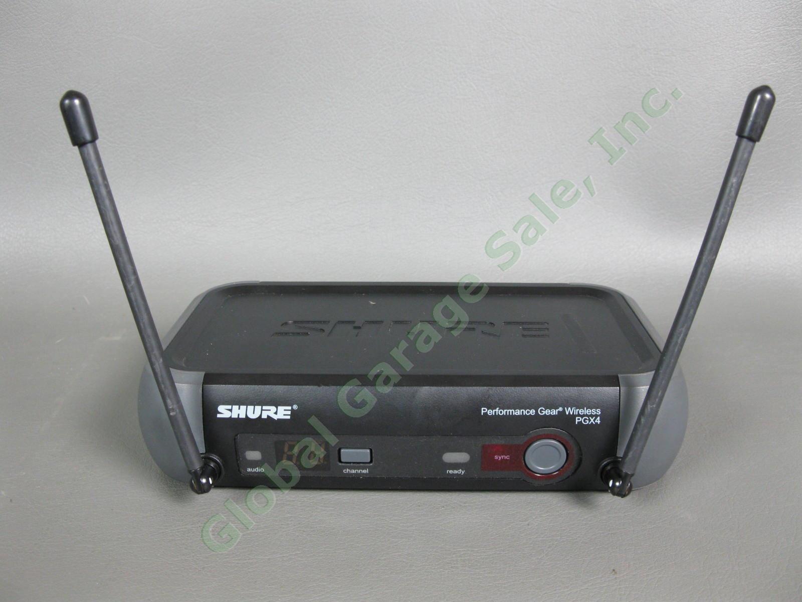 Shure Performance Gear PGX4 Wireless Receiver PGX2 Microphone Beta 58A Cap NR 2