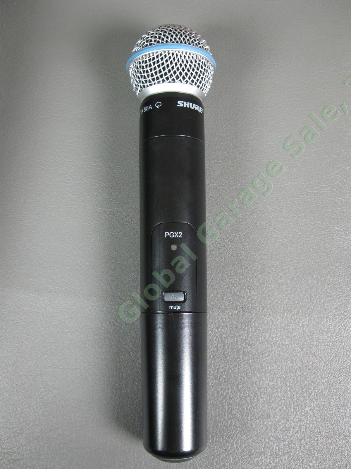 Shure Performance Gear PGX4 Wireless Receiver PGX2 Microphone Beta 58A Cap NR 4