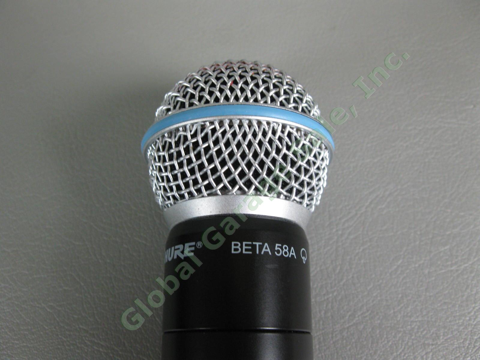 Shure Performance Gear PGX4 Wireless Receiver PGX2 Microphone Beta 58A Cap NR 6