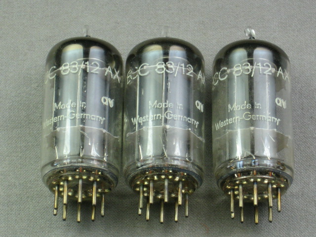 3 Vintage Telefunken Guitar Amp Stereo Vacuum Tubes Lot 1