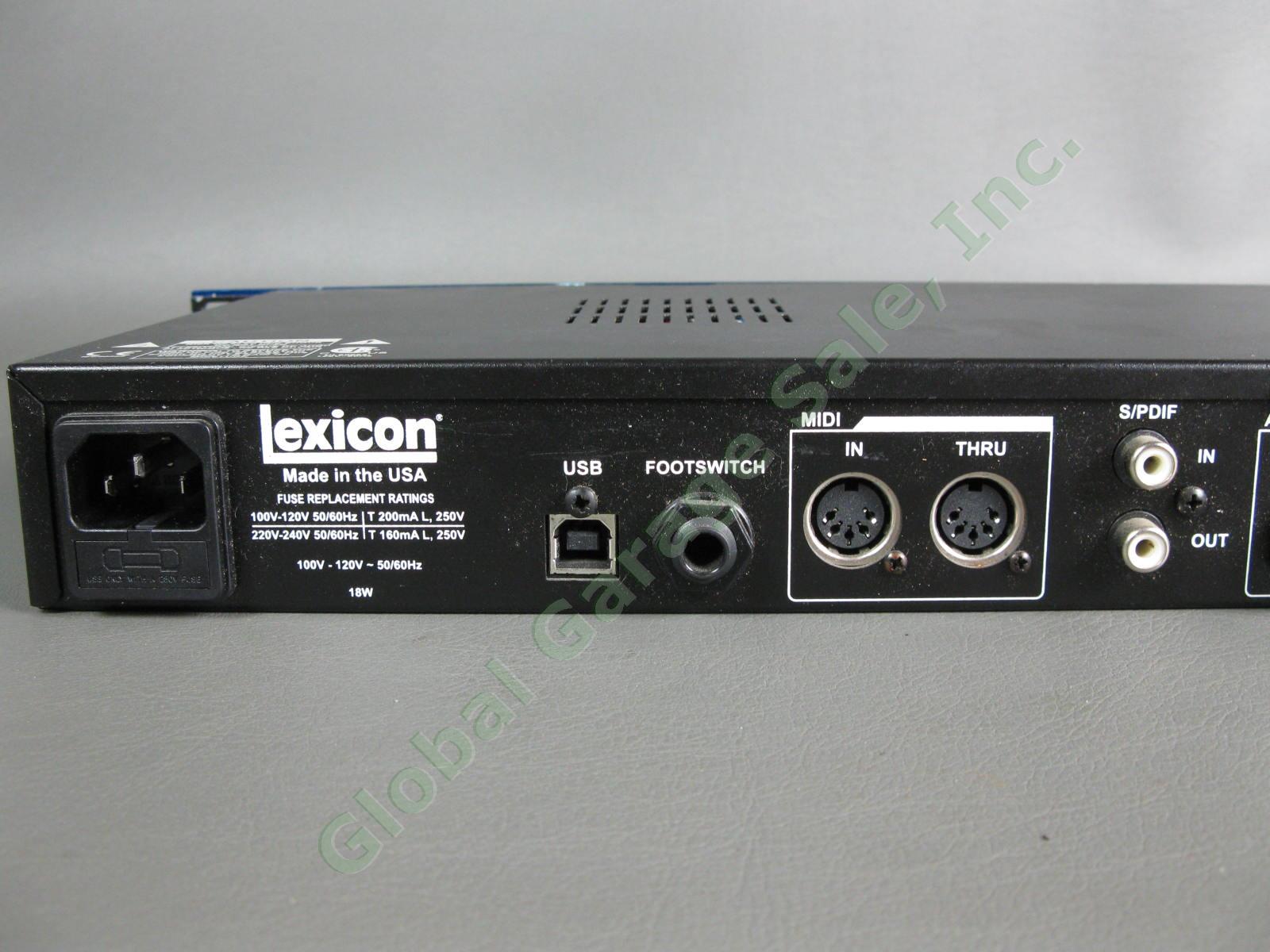 Lexicon MX 300 MX300 Rack Mount Stereo Reverb Effects Processor PC Mac USB Plug 4