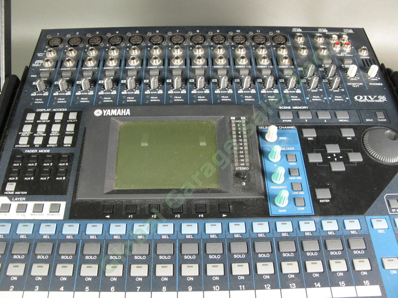 Yamaha 01V96 Digital Live Studio Mixing Console Mixer w/Gator Road Case & Manual 2