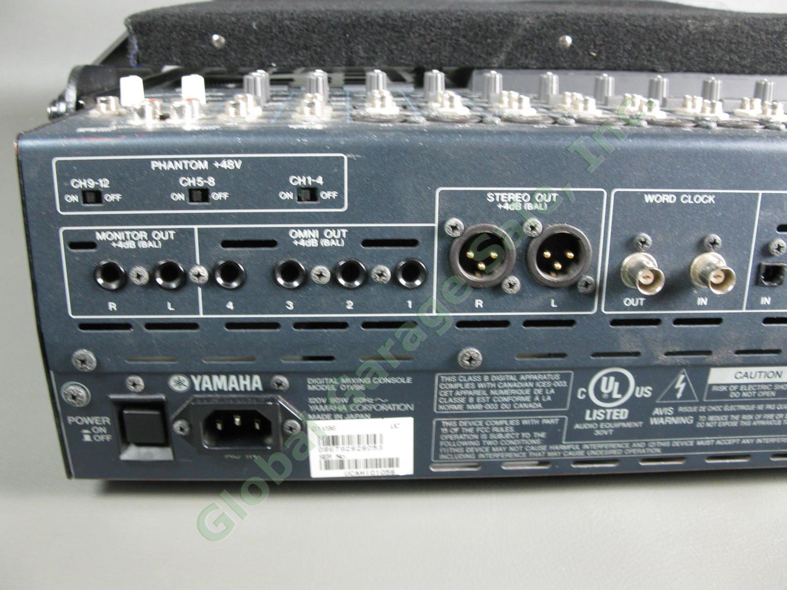 Yamaha 01V96 Digital Live Studio Mixing Console Mixer w/Gator Road Case & Manual 6