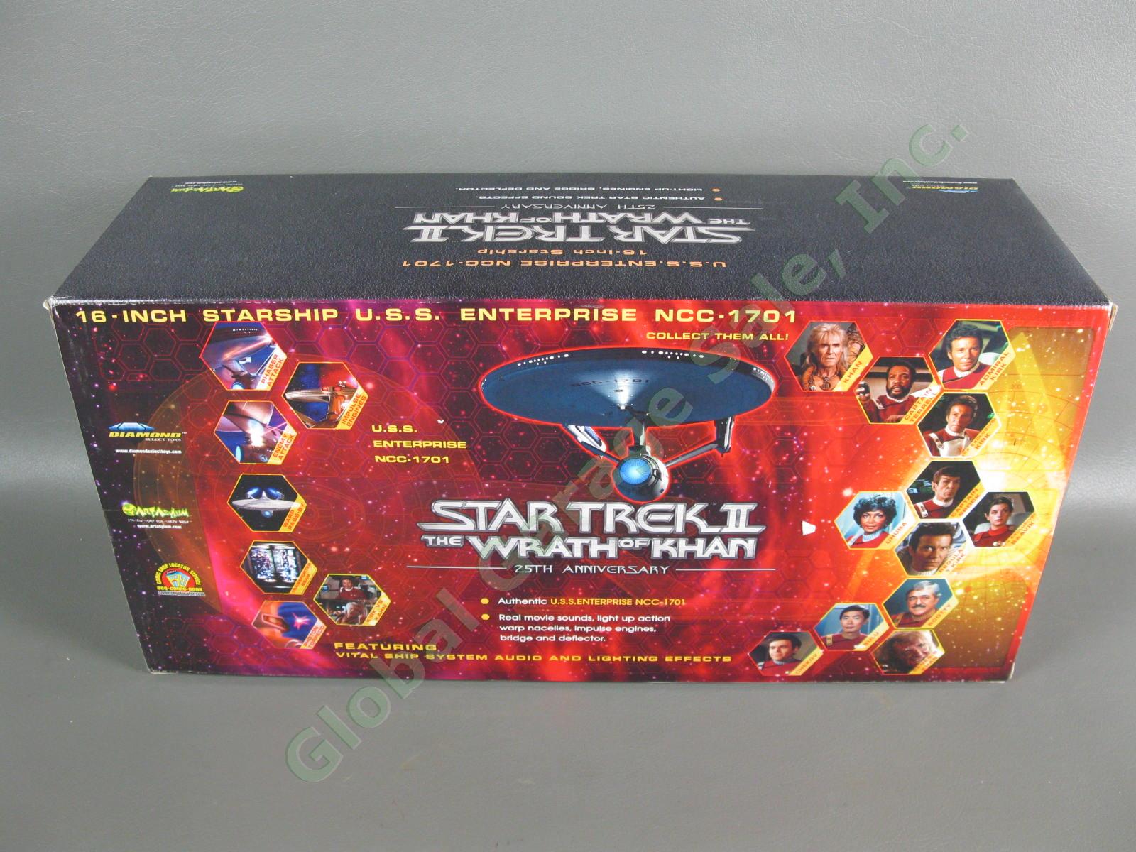 Star Trek Wrath of Khan 16" USS Enterprise NCC-1701 Art Asylum Diamond Select NR 1