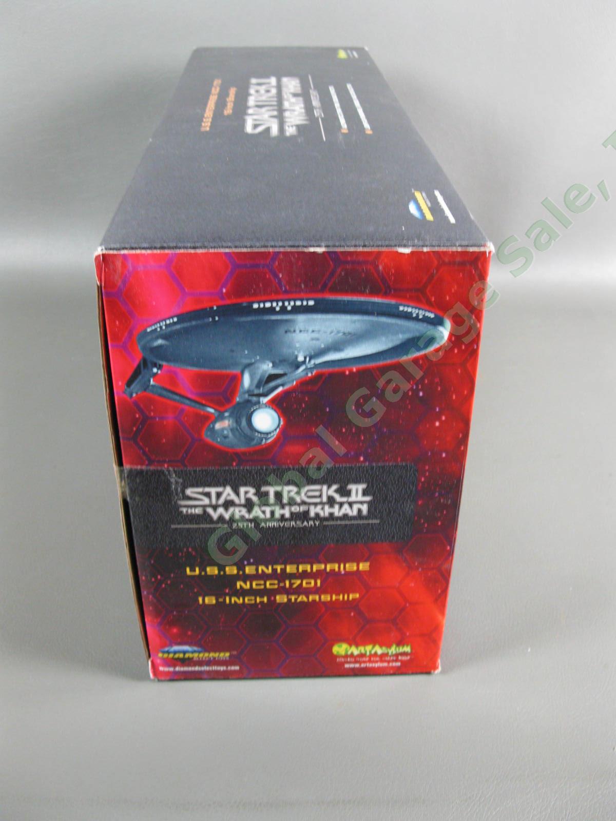 Star Trek Wrath of Khan 16" USS Enterprise NCC-1701 Art Asylum Diamond Select NR 2