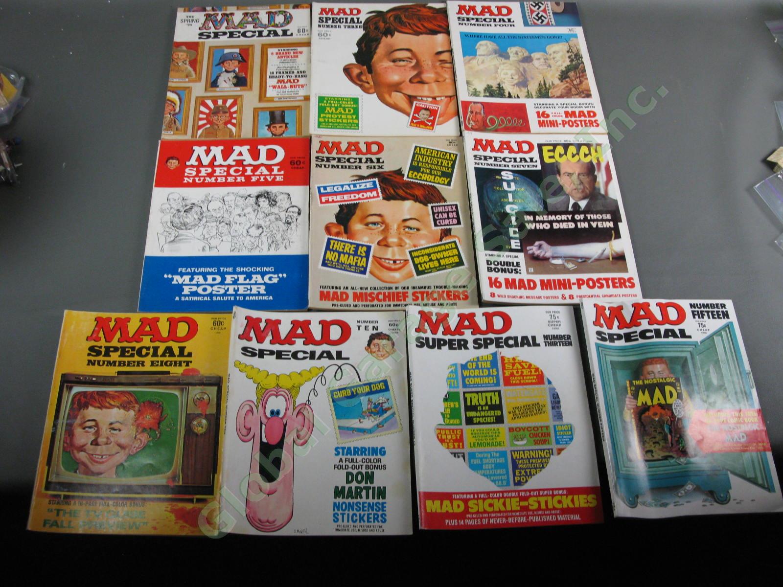 46 VINTAGE MAD Magazine Comic Book LOT Nice Run 1970-1975 136-168 Set Specials 1