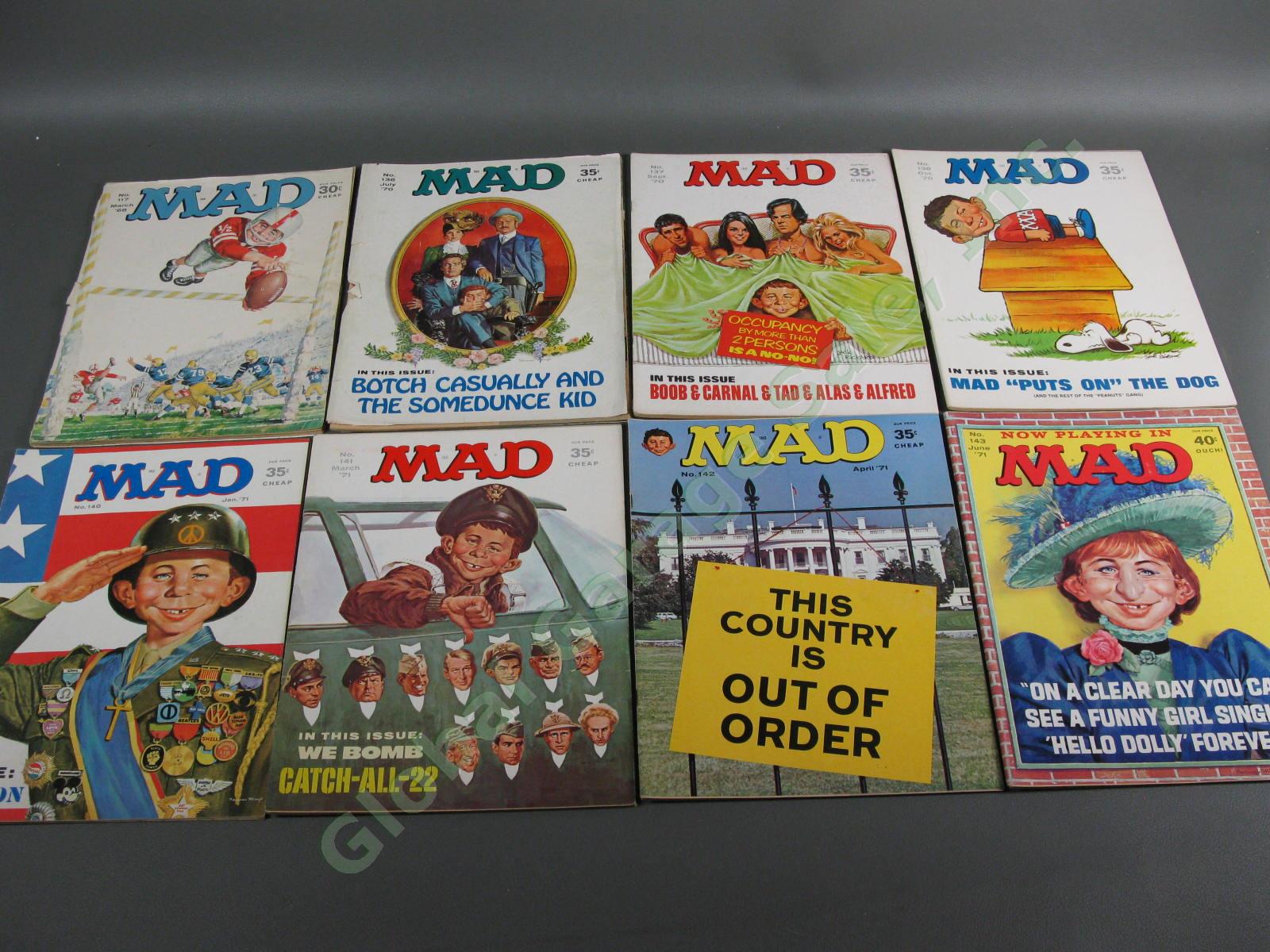 46 VINTAGE MAD Magazine Comic Book LOT Nice Run 1970-1975 136-168 Set Specials 2