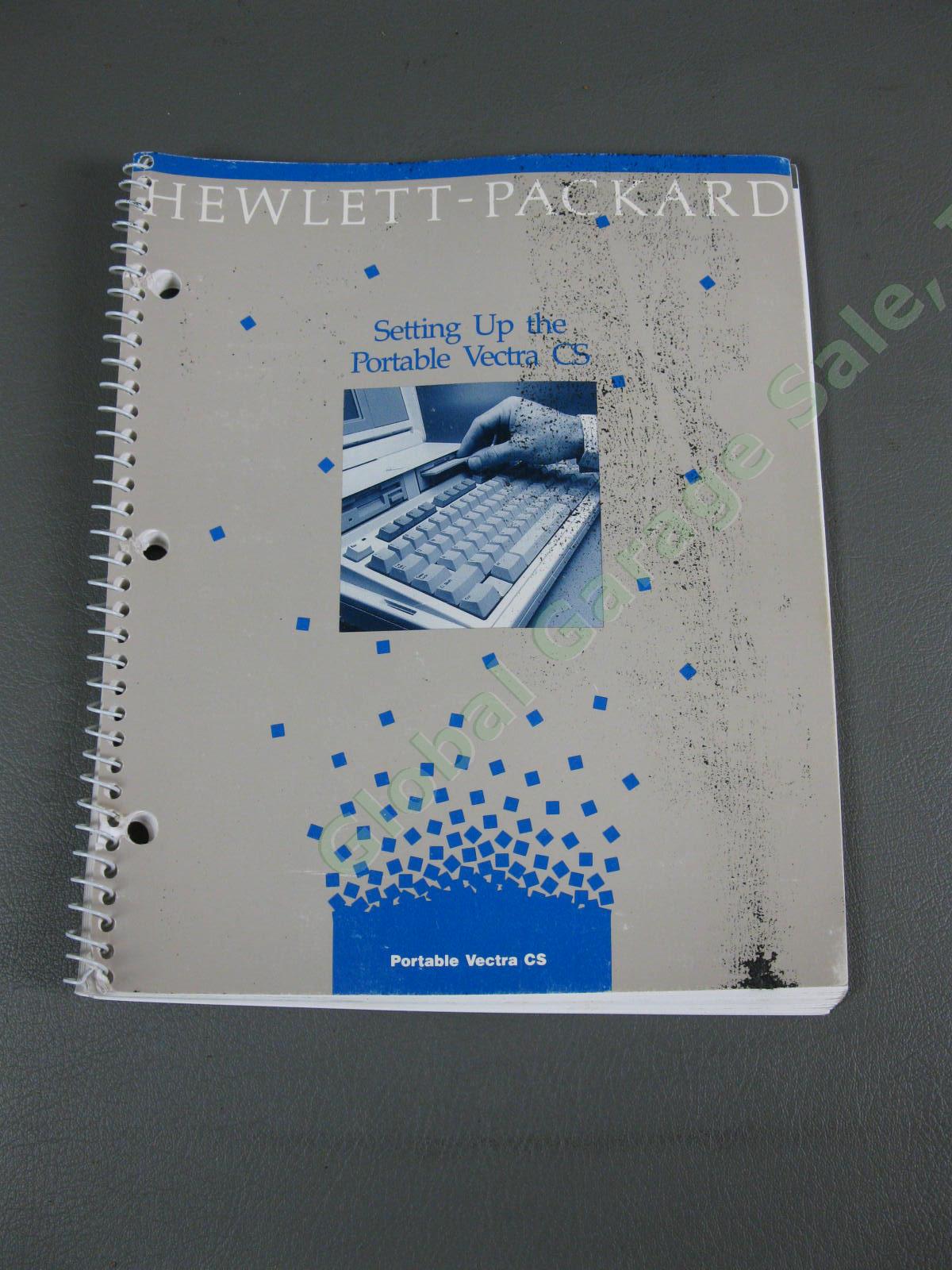 VINTAGE 1987 Hewlett-Packard Portable Vectra CS Laptop Computer Microsoft DOS NR 9