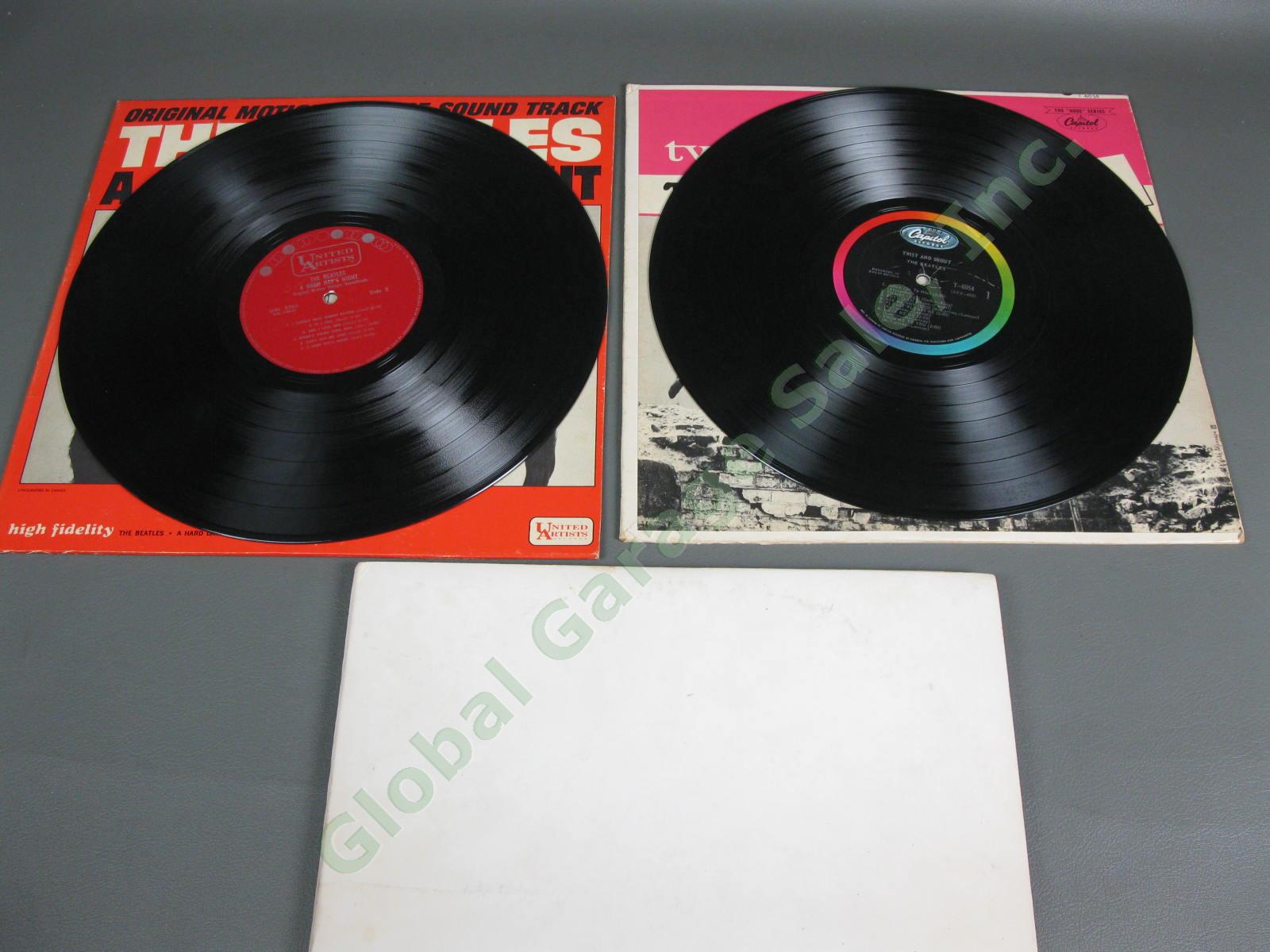3 Canada Beatles LP Record SET LOT White Album Hard Days Night Twist and Shout 4