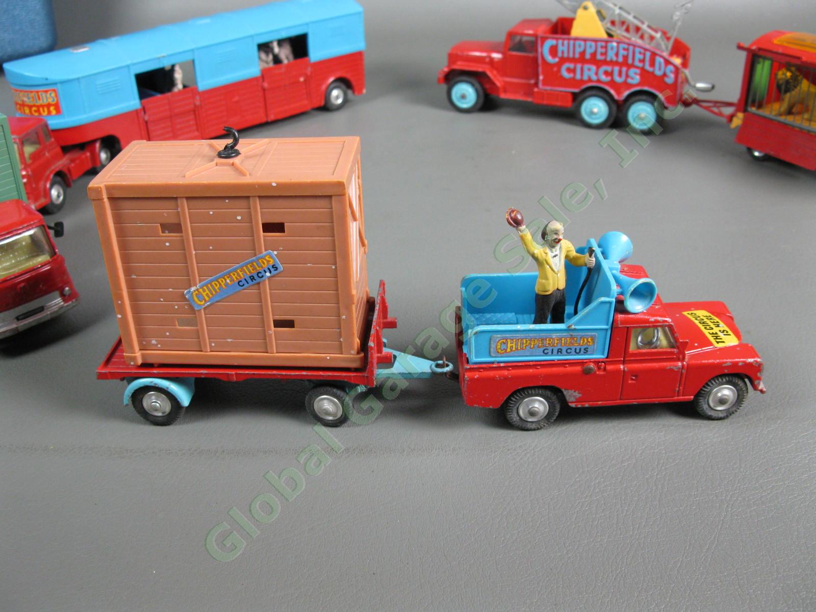 Vintage Corgi Chipperfields Circus Truck Set Land Rover Horse Transport Lions NR 1