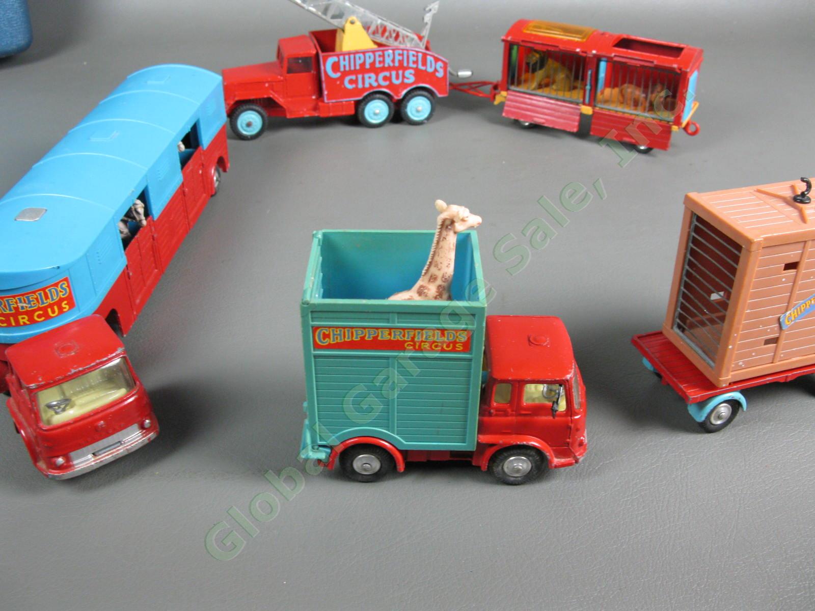 Vintage Corgi Chipperfields Circus Truck Set Land Rover Horse Transport Lions NR 2