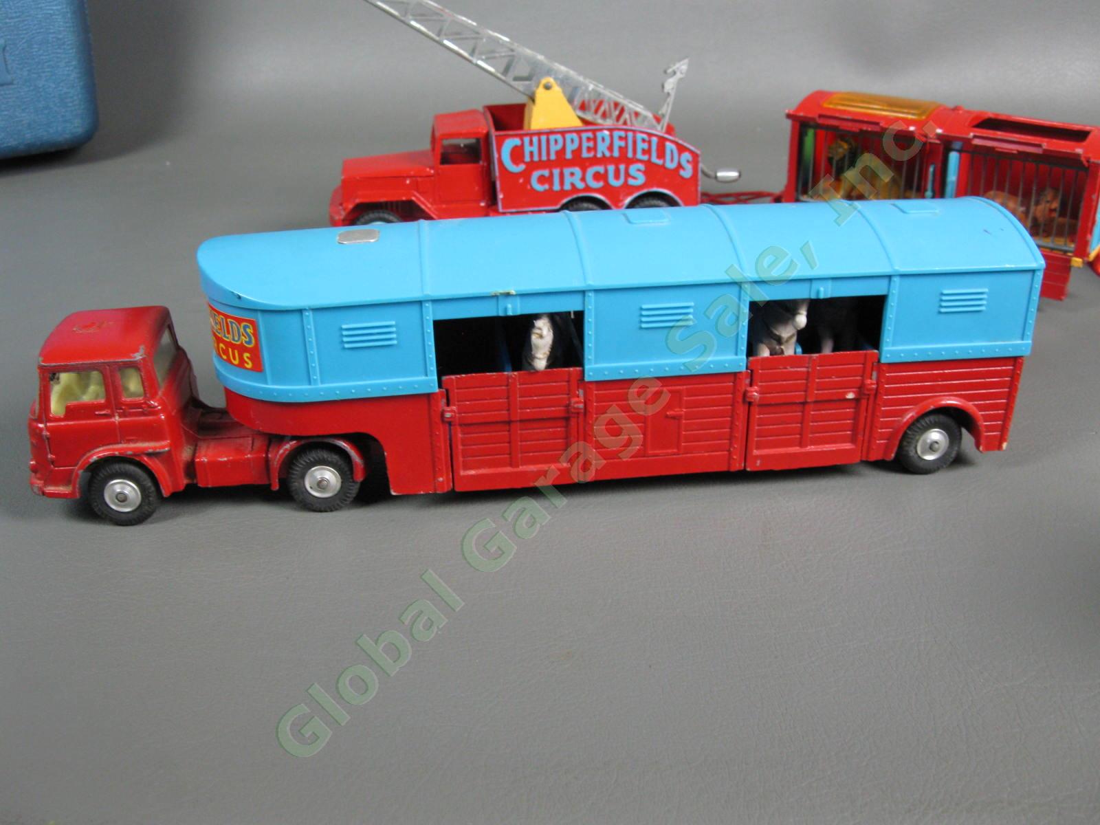 Vintage Corgi Chipperfields Circus Truck Set Land Rover Horse Transport Lions NR 4