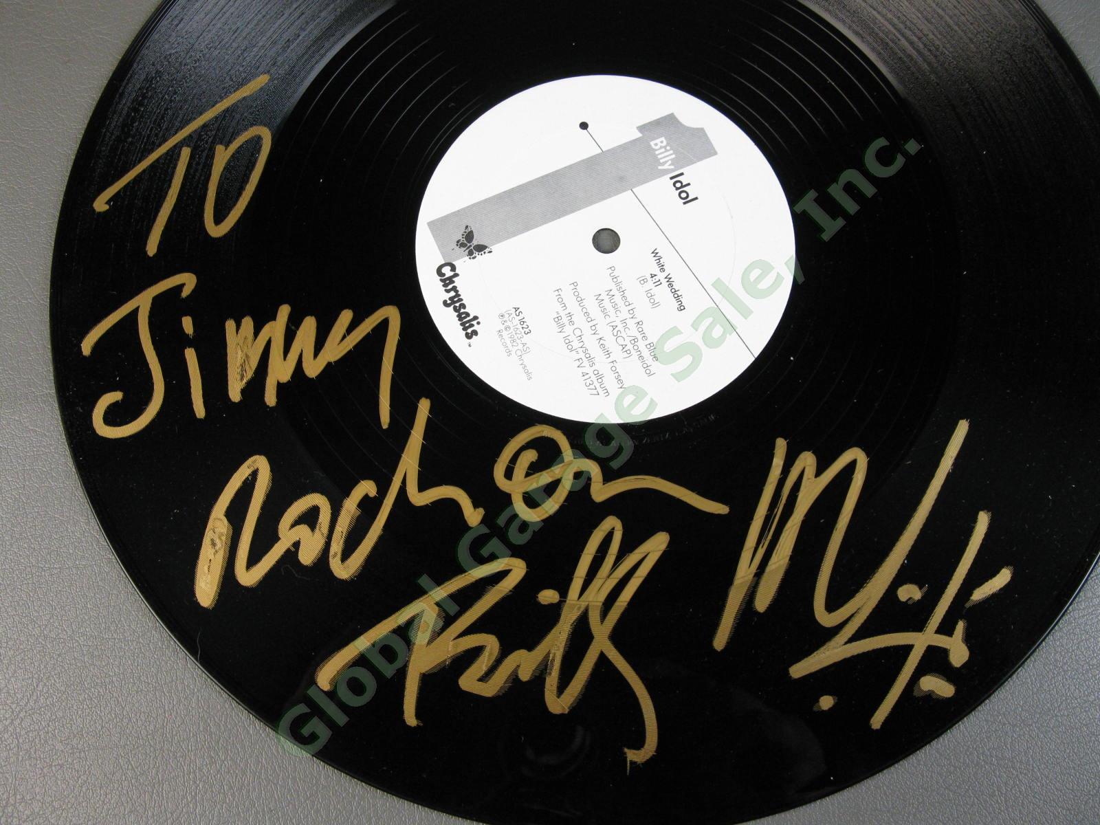 Billy Idol Signed 1982 White Wedding Single Promo 12 33 Record Chrysalis AS-1623 2