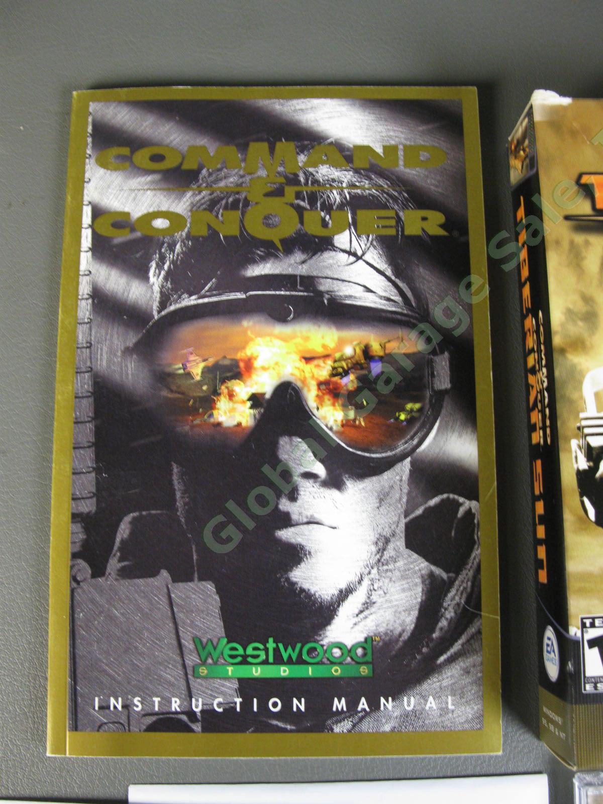 Command & Conquer Plus Tiberian Sun PC CD ROM Windows 95 2 Video EA Game Set NR 1