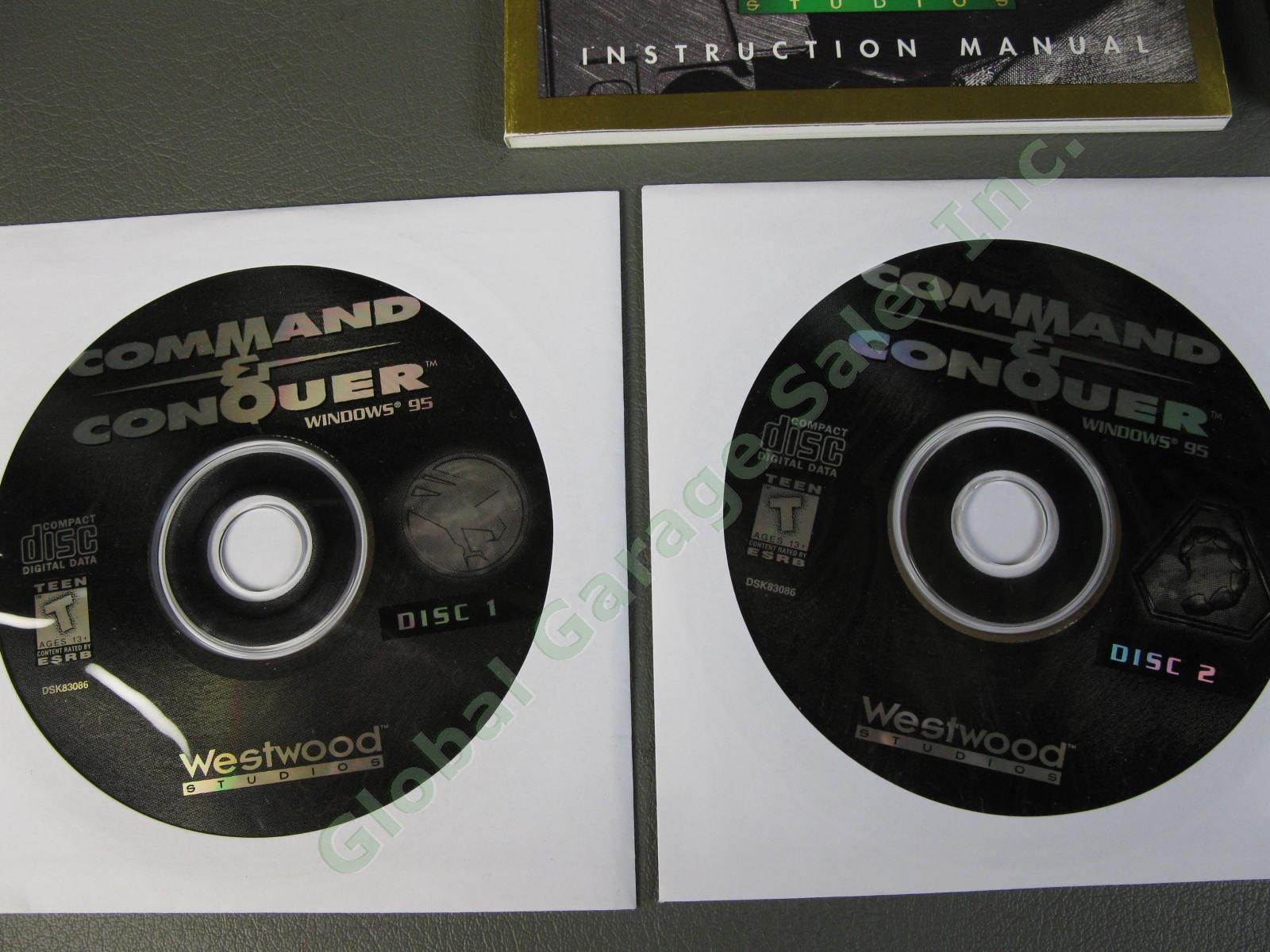 Command & Conquer Plus Tiberian Sun PC CD ROM Windows 95 2 Video EA Game Set NR 2