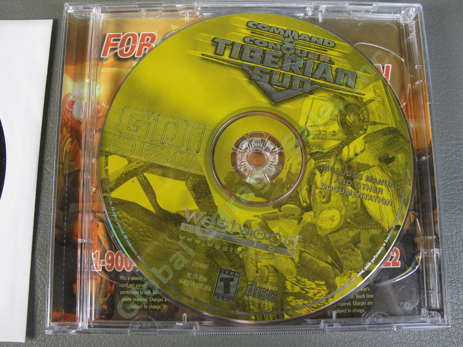 Command & Conquer Plus Tiberian Sun PC CD ROM Windows 95 2 Video EA Game Set NR 4