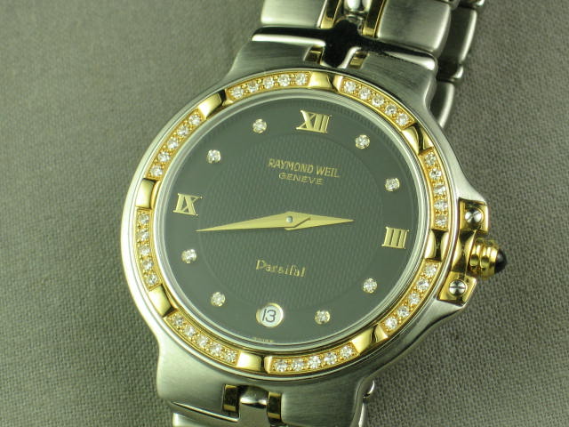 Raymond Weil Parsifal Diamond Studded Watch 18K Gold NR 1