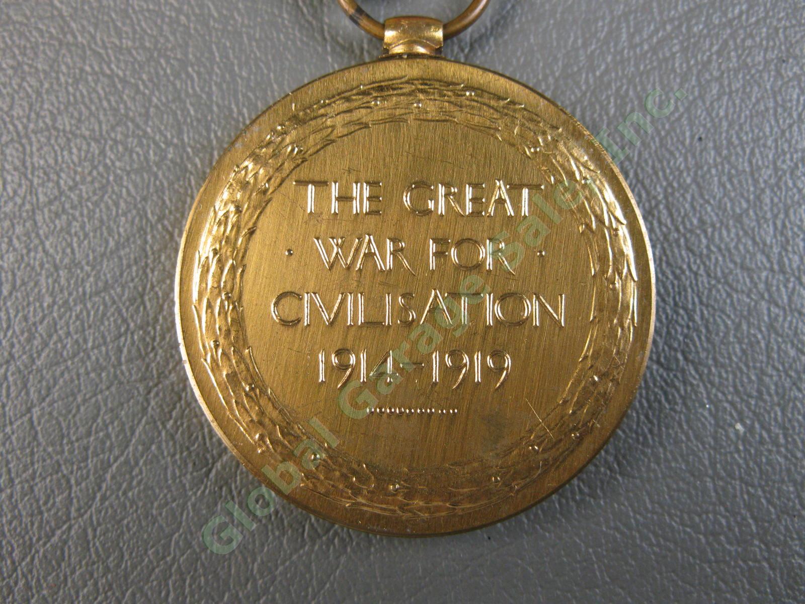 Original British WWI Victory Medal 1914-1919 WW1 RFA 157th Brigade 2Lt MacGregor 4