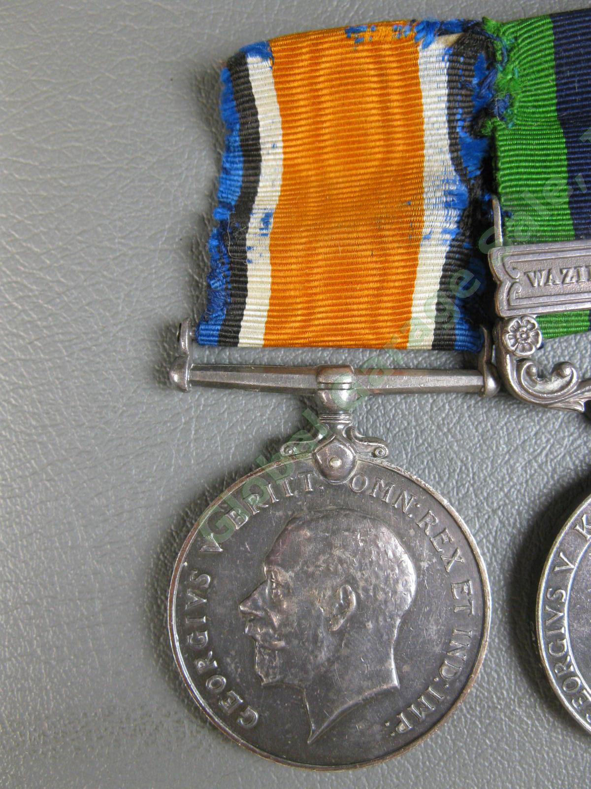 Original WWI WWII British War Medal India Waziristan India Burma Star RSP Bates 2