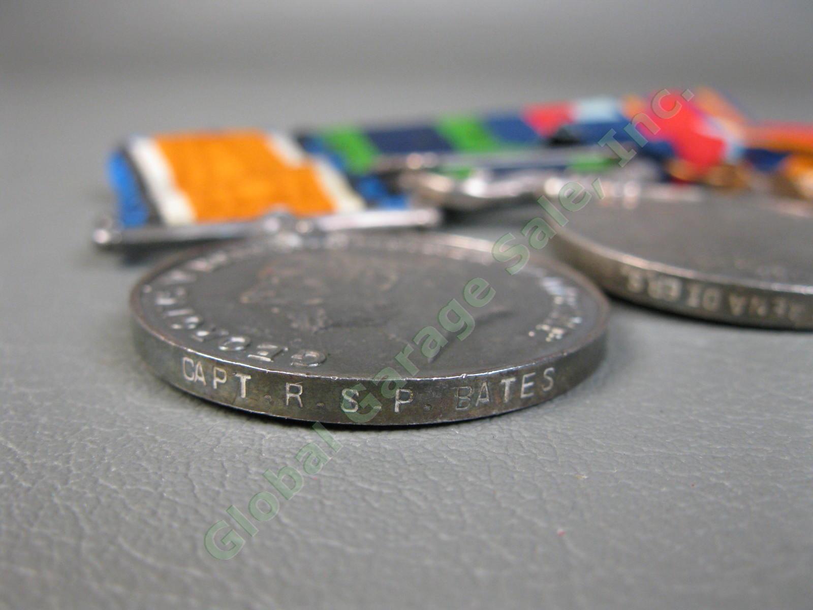 Original WWI WWII British War Medal India Waziristan India Burma Star RSP Bates 8