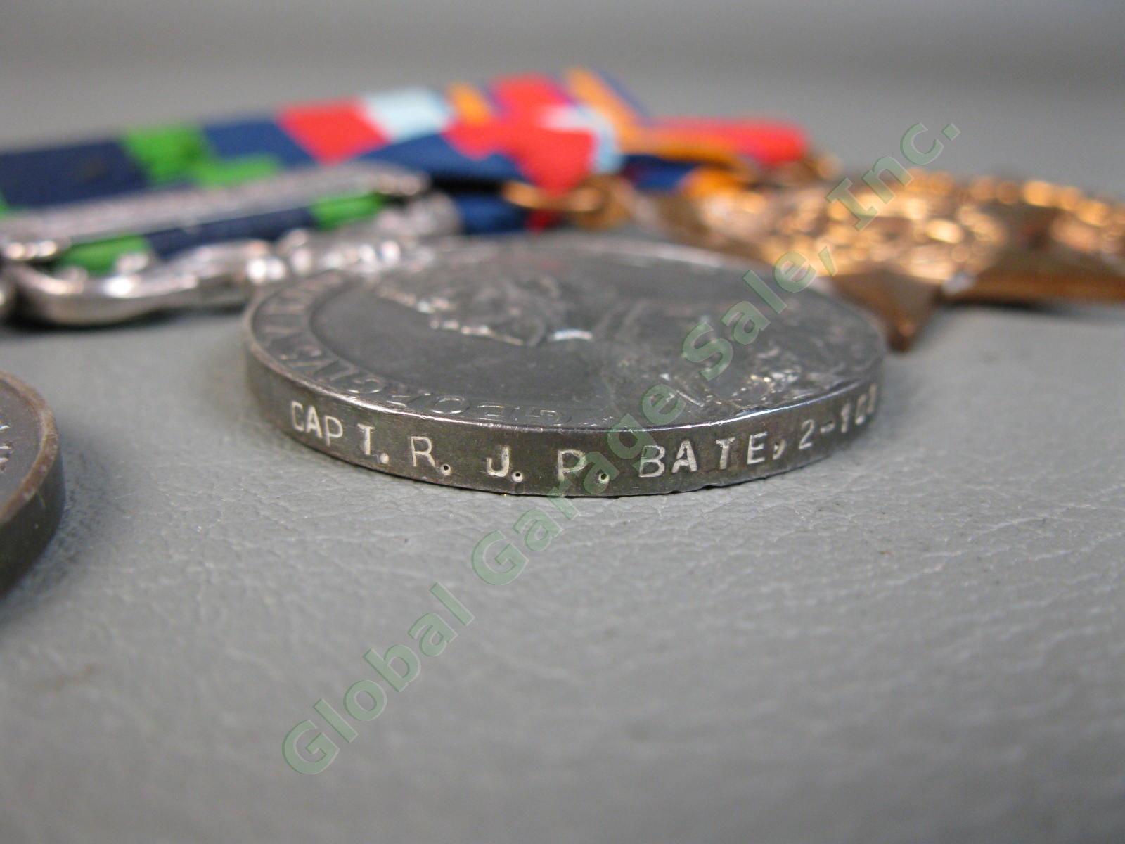 Original WWI WWII British War Medal India Waziristan India Burma Star RSP Bates 9